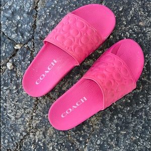 Coach Uli Quilted Sprt Slides;Scq;11 B